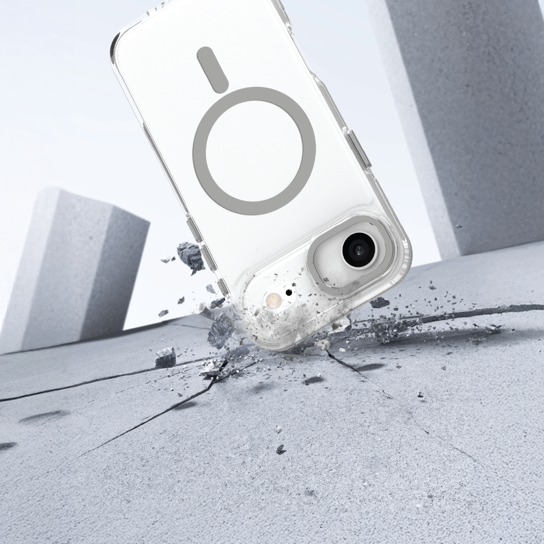LZEL MagVecto Armor Case for iPhone Air | Clear + Grey LZEL MagVecto Armor Case for iPhone Air | Clear + Grey